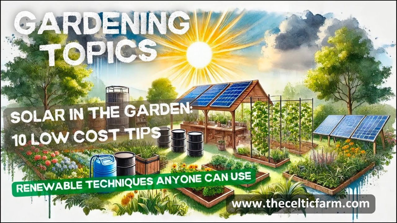 10 Simple Ways to Harness Solar Energy in Your Garden 🌞 | Sustainable Gardening Hacks You Need!