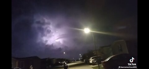 DOUBLE RING GIANT UFO AMID LIGHTNING STORM