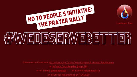 No To People's Initiative: The Prayer Rally