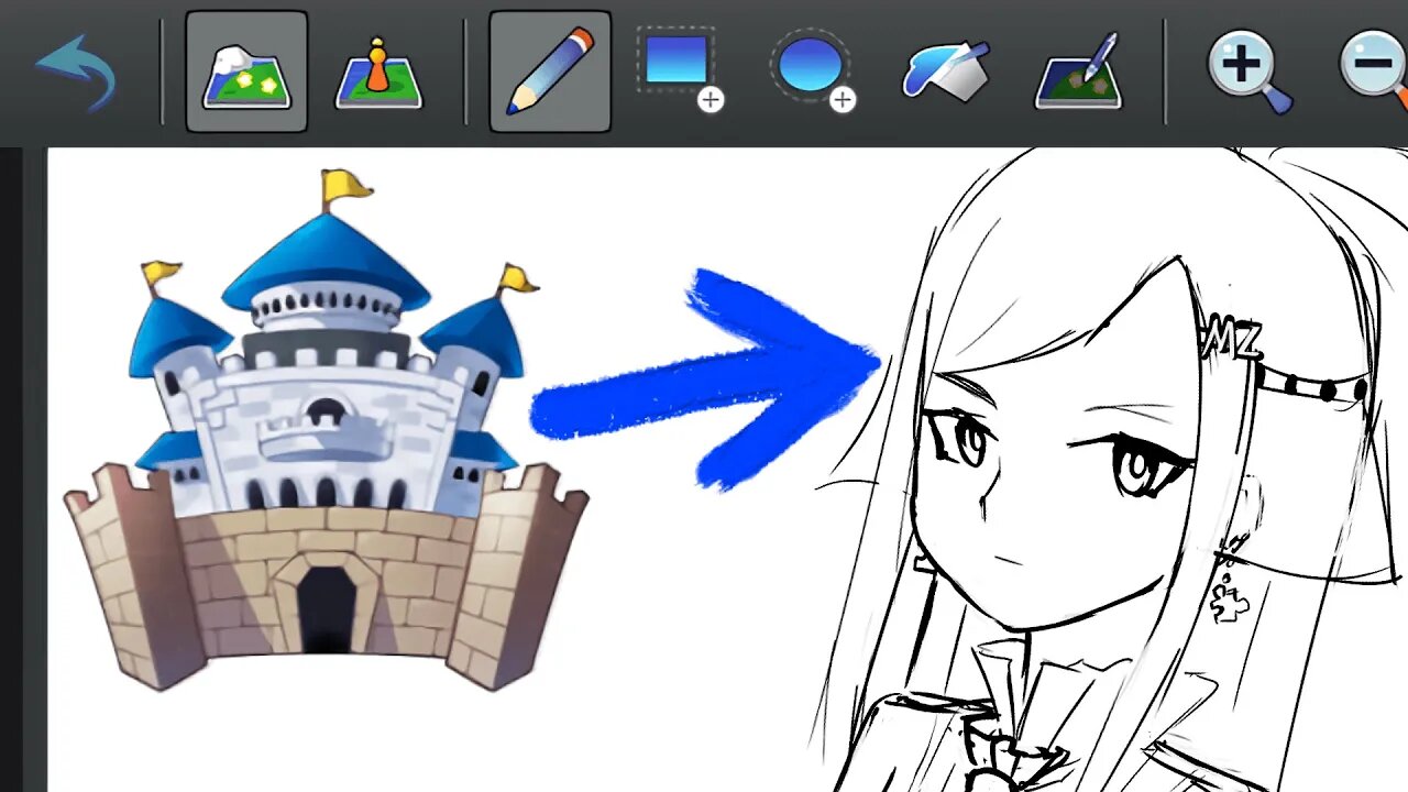 Turning RPG Maker MZ Logo to Anime Waifu | Izeunne draws MZ-Chan