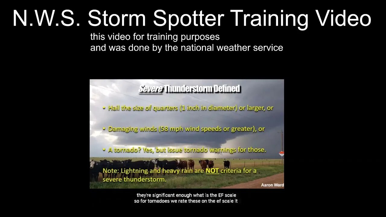 spotter training course by the National Weather Service