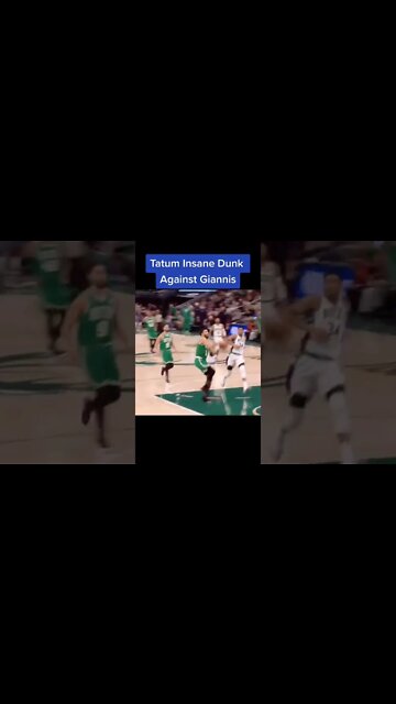 Tatum Insane Dunk Against Giannis