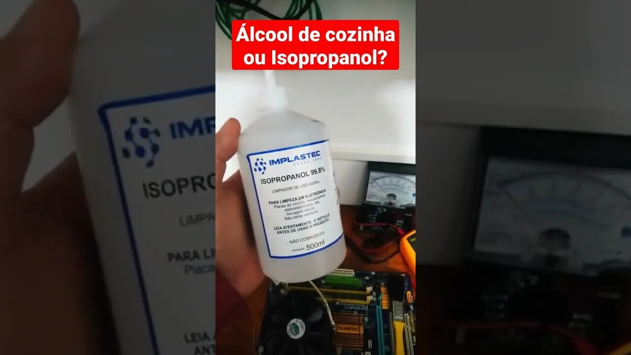 Super dica, limpeza de componentes eletrônicos usando álcool isopropanol!