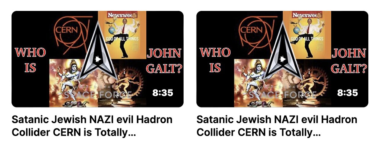 Satanic JewNAZI evil Hadron Collider CERN is Obliterated by 50USC1550 #WWG1WGAJohn F. Kennedy