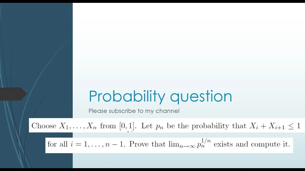 hard probability question x i+x i+1 less than 1 in higher dimension