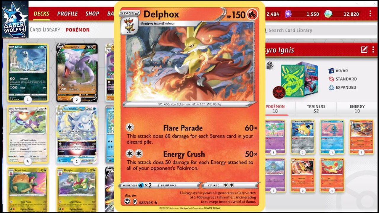 Pokemon TCG Live Delphox Kirlia Deck!!