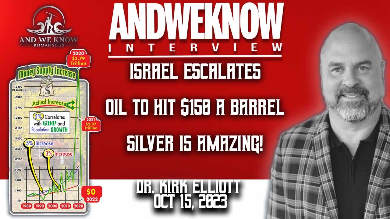 10.15.23: LT w/ Dr. Elliott: Israel, Oil, Recession, Interest Rates, Gas increase, Silver. Pray!