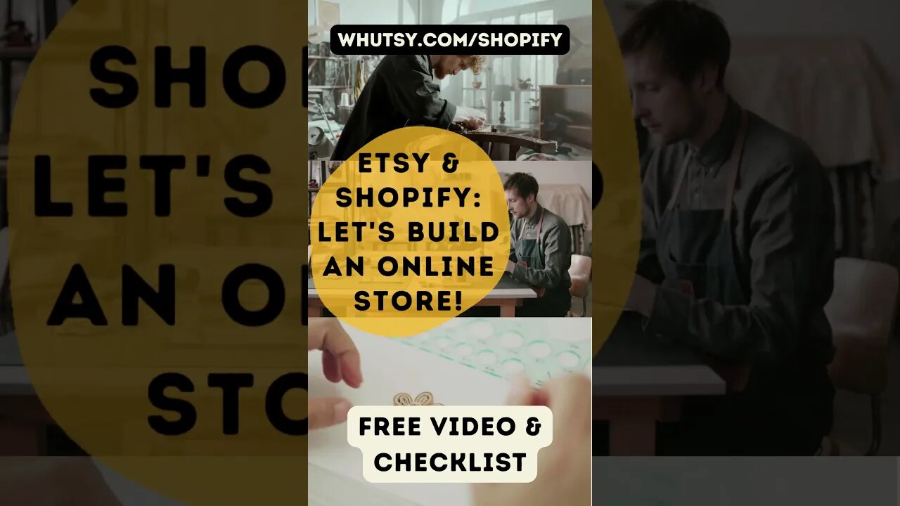 Etsy and Shopify #shorts Watch our Tutorial for Etsy Sellers, Let's Build an Online Store!