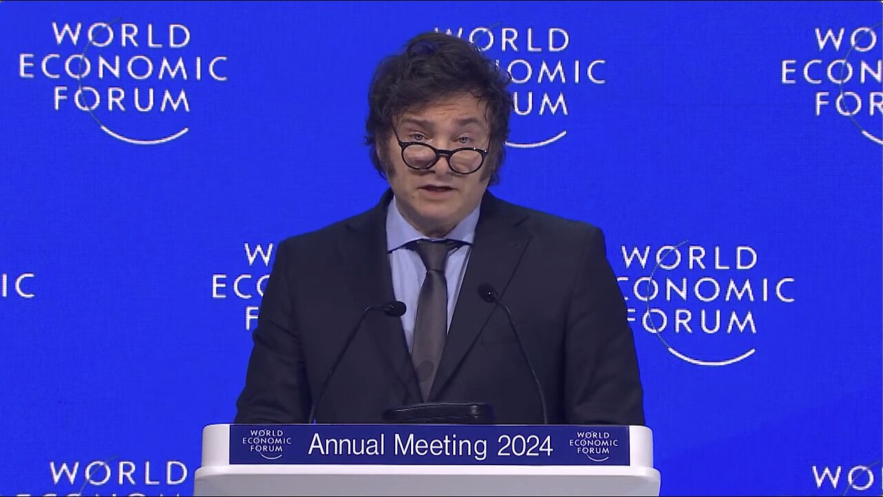 Javier Milei's remarks to the World Economic Forum 2024 - Start @ 4:00