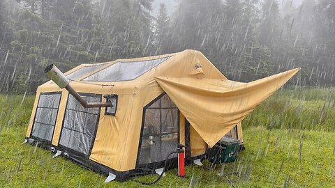 Amazing rain camping