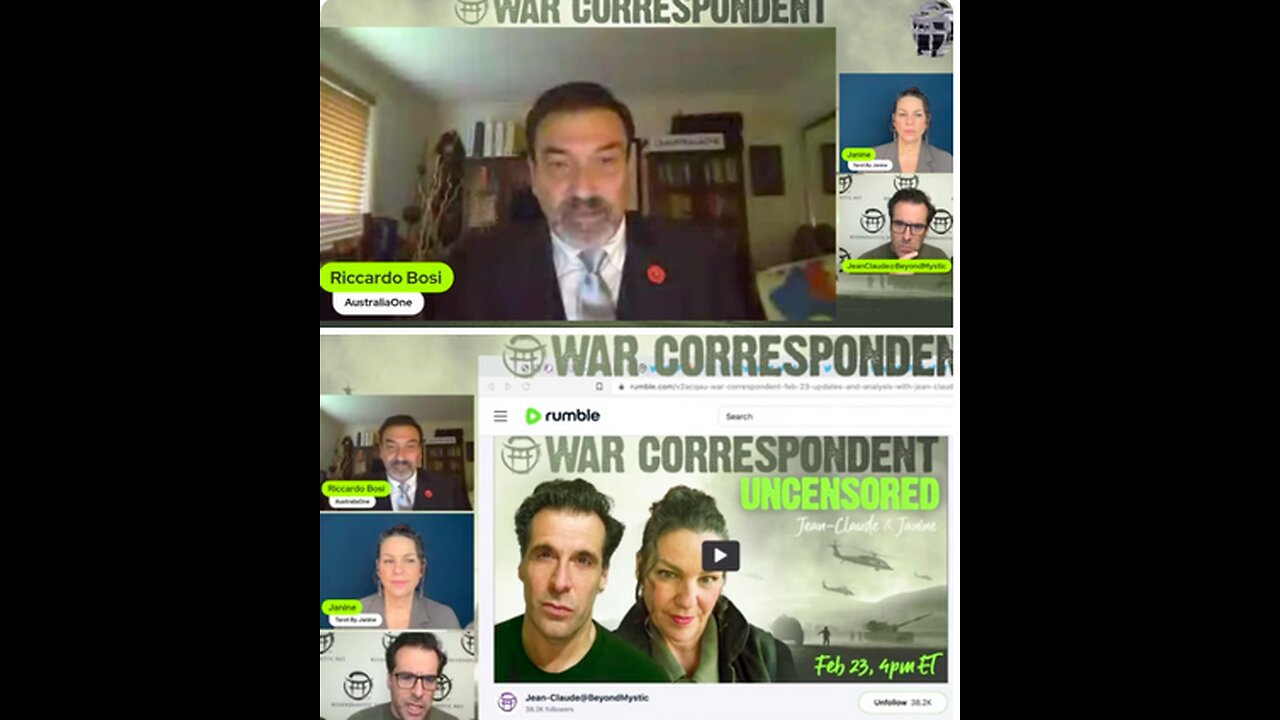 WAR CORRESPONDENT: WITH JEAN-CLAUDE & JANINE & RICCARDO BOSI - 6th Generation Warfare