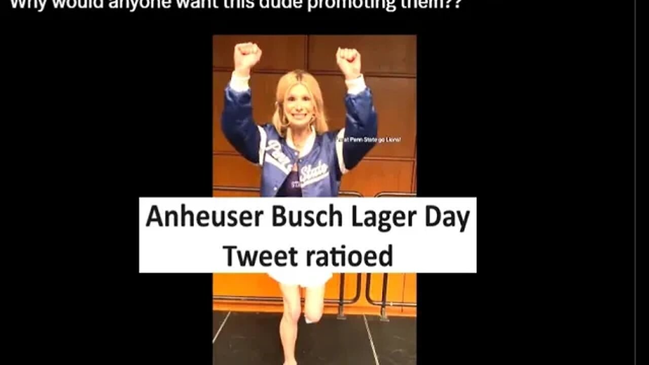 Anheuser Busch national lager day Tweet ratioed