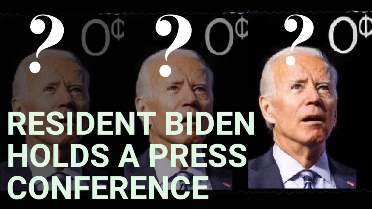 Resident Biden Holds A Press Conference. #reactionvideo