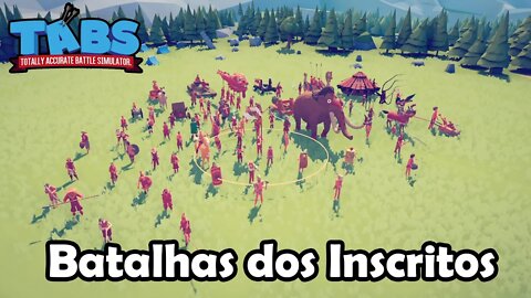 TABS contra o Dark Peasant na Batalha dos Inscritos! #1 Totally Accurate Battle Simulator - Gameplay