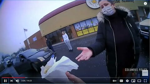 Female Columbus COP Loses Her Police Car To Dog - Vicious Rottweiler Call