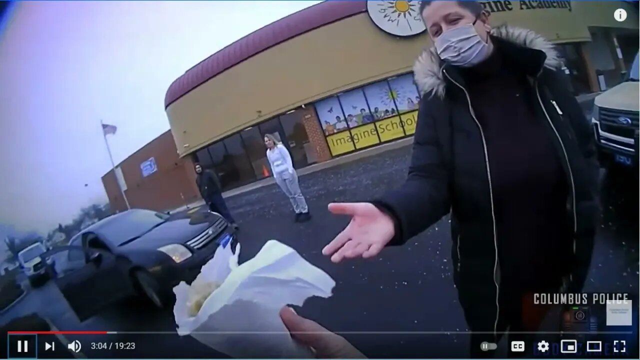 Female Columbus COP Loses Her Police Car To Dog - Vicious Rottweiler Call