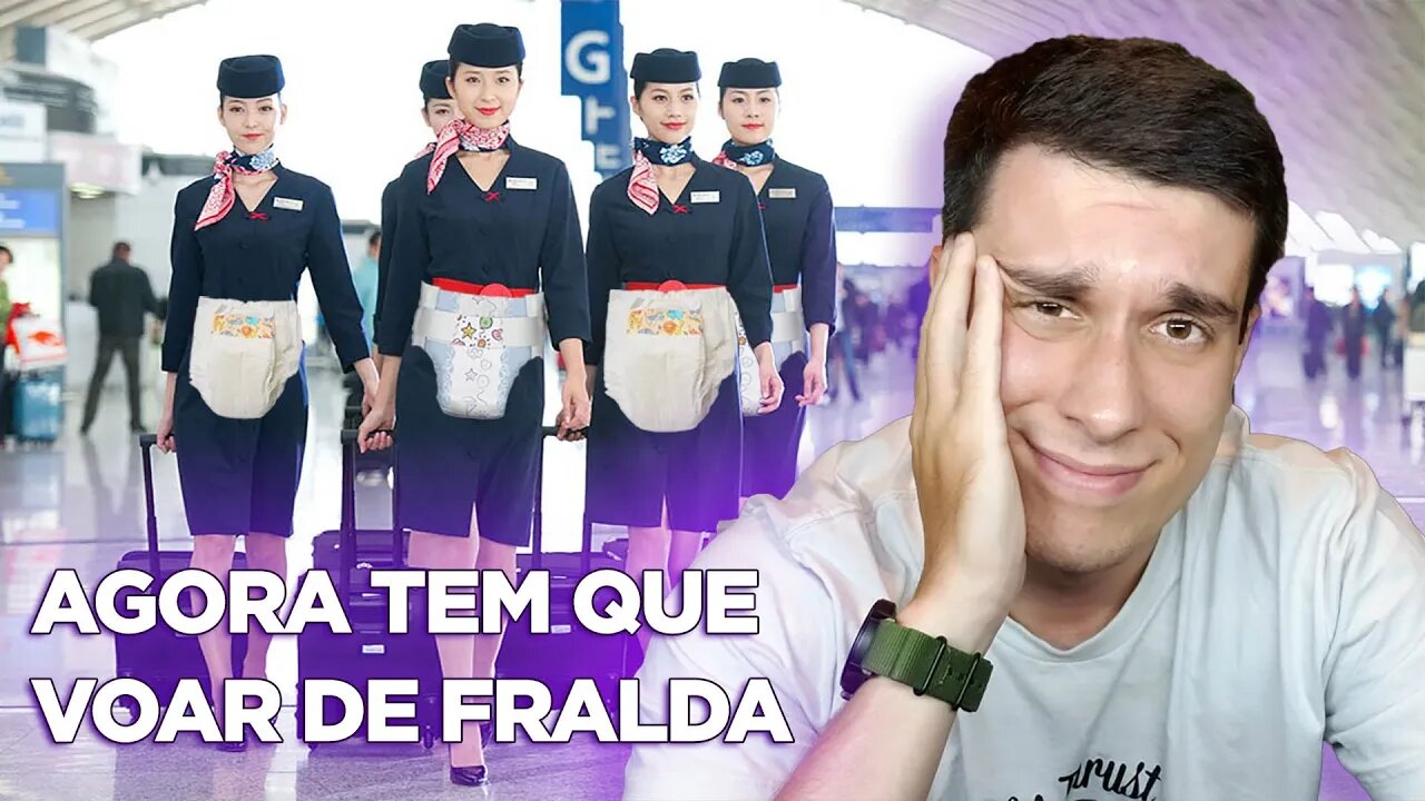 É sério: comissários(as) voando de FRALDA | Aerocast