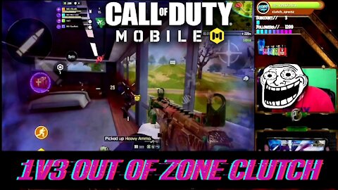 1v3 out of zone Clutch😈
