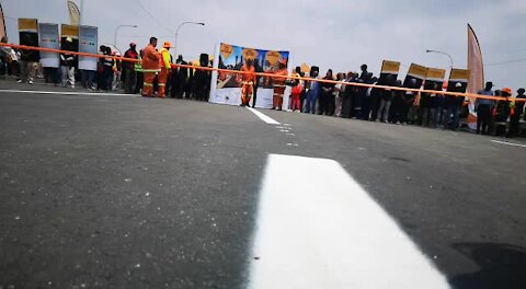 SOUTH AFRICA - Johannesburg - Reopening of the M2 Motorway (Video) (fLz)