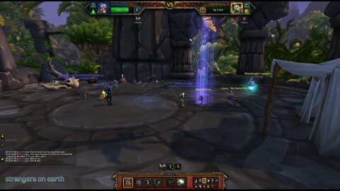 World of WarCraft - Kathryn fights Cymre (Anubisath Idol, Mechanical Pandaren Dragonling, Fel Flame)