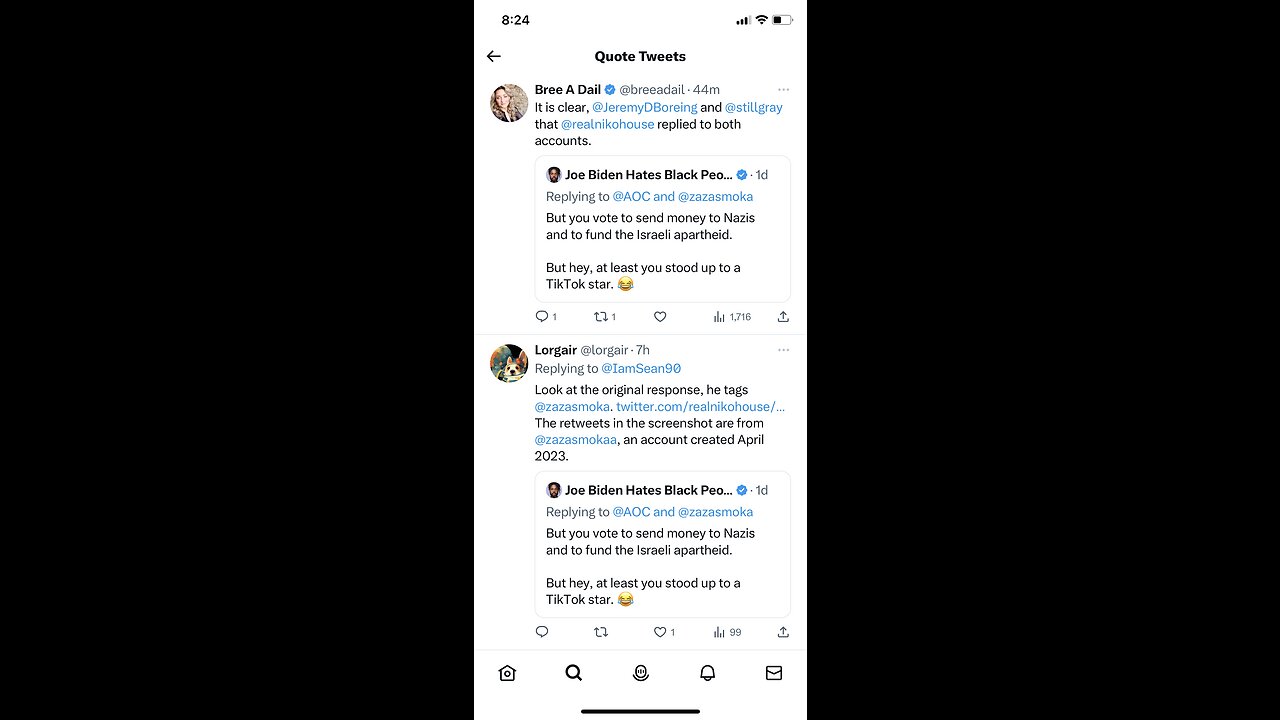 Tim Pool Matt Walsh And Many Others Tricked Into Believing AOC Makes Threats From Anonymous Twitter