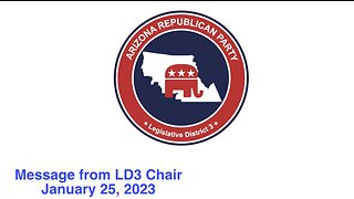 Message from LD3 Chairman January 23, 2023
