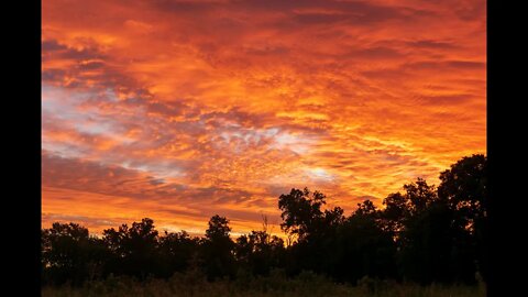 Another Awestruck Moment -- A Glorious Morning Sky Glow -- A Therapeutic Frolic with Mother Nature