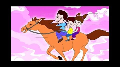 Ladki ki kathi | Popular Hindi song| Animated songs by Aahana|