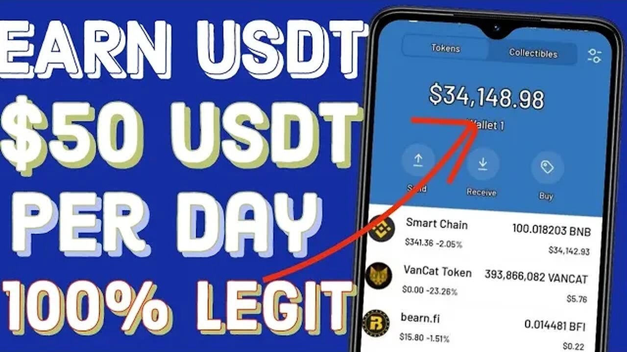 EARN $50 usdt per day (legit make money online platform) make money online 2023