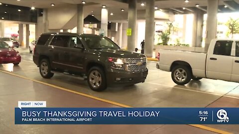 PBIA bustling ahead of Thanksgiving holiday