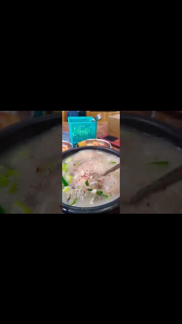 #shorts #Korea #restaurant This is the oldest restaurant in Seoul.Ox bone soup(Sul-rong-tang)