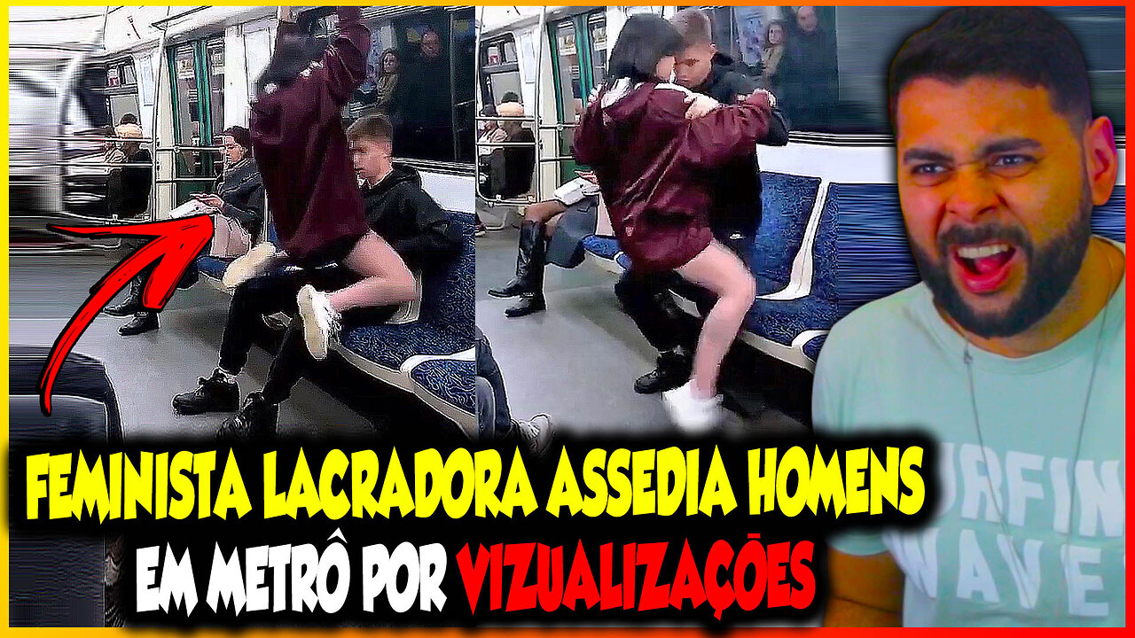 LACRADORA A$$3Dl@ HOMENS EM METRÔ PARA TER VISUALIZAÇÕES E EXPOR NA INTERNET