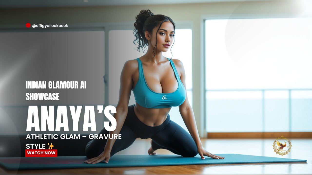 [4K] Anaya’s Athletic Glam – Gravure Style ✨ | IndianGlamourAIShowcase