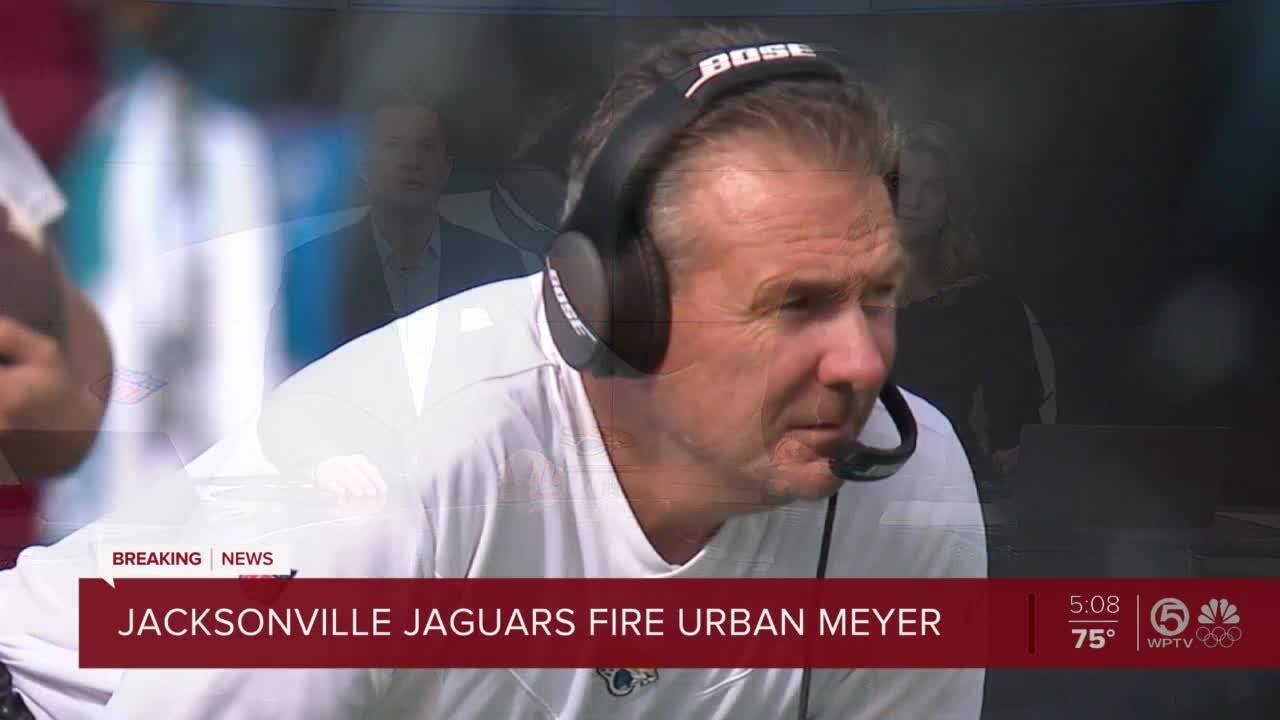 Jaguars fire Urban Meyer after 13 games amid countless controversies