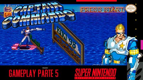 Captain Comando Gameplay Parte 5 || 720p + 60FPS + Shaders || #snes