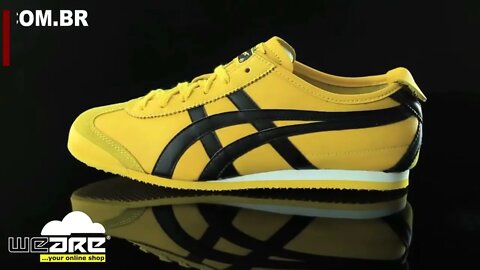 VIDEO ONITSUKA AMARELO COM FAIXA PRETA