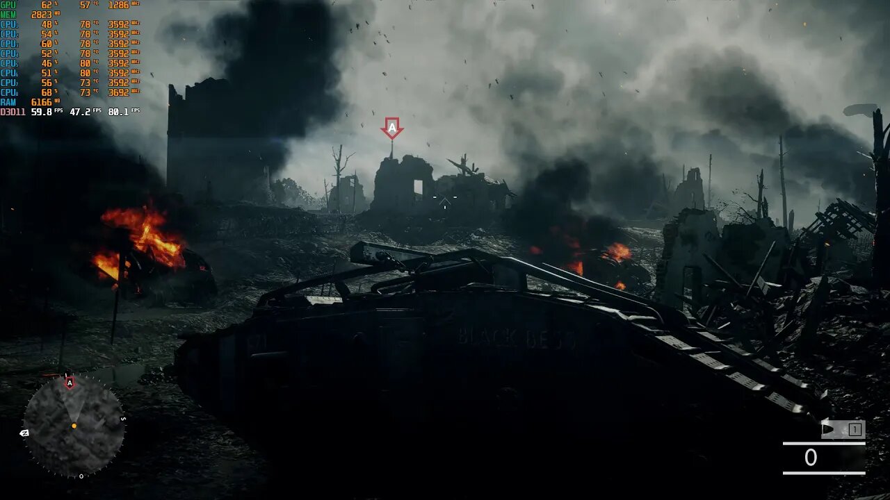 XEON E3 1240v2 (i7 3770) Battlefield1 Ultra Full HD DirectX 11