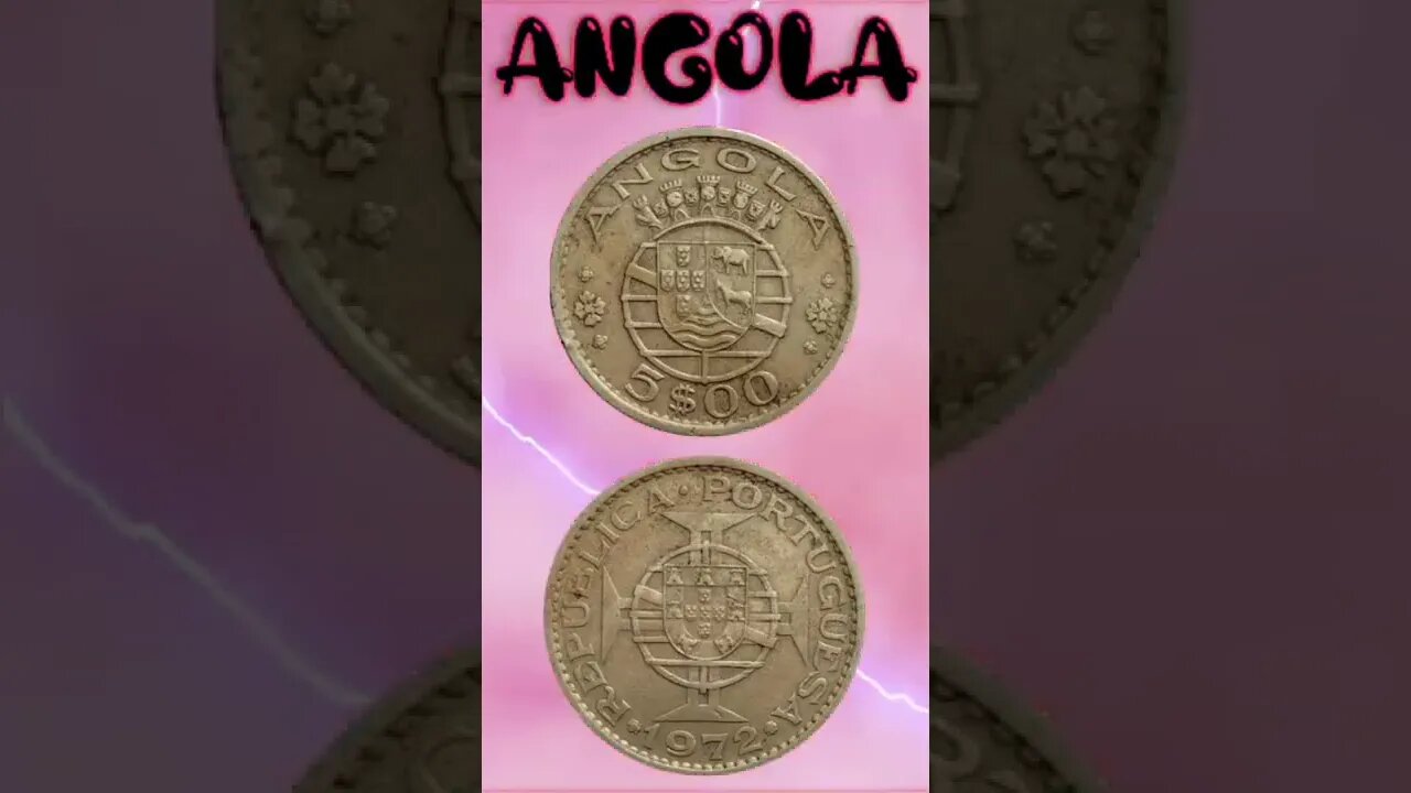 Angola 5 Escudos 1972.#shorts #education #coinnotesz