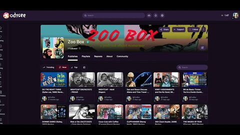 ZOO BOX IS NOW ON ODYSEE