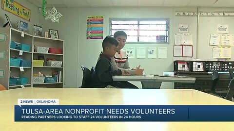 Reading Partners Tulsa kicks off '24 volunteers in 24 hours' campaign
