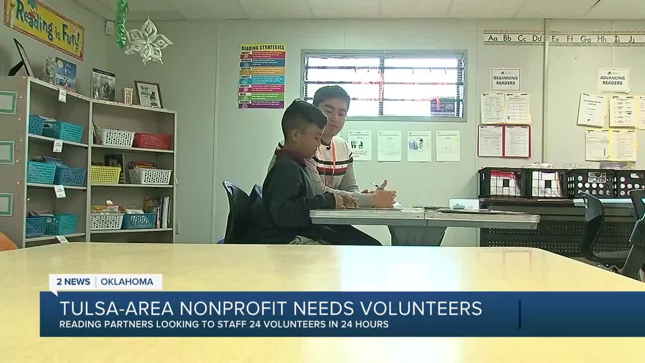 Reading Partners Tulsa kicks off '24 volunteers in 24 hours' campaign