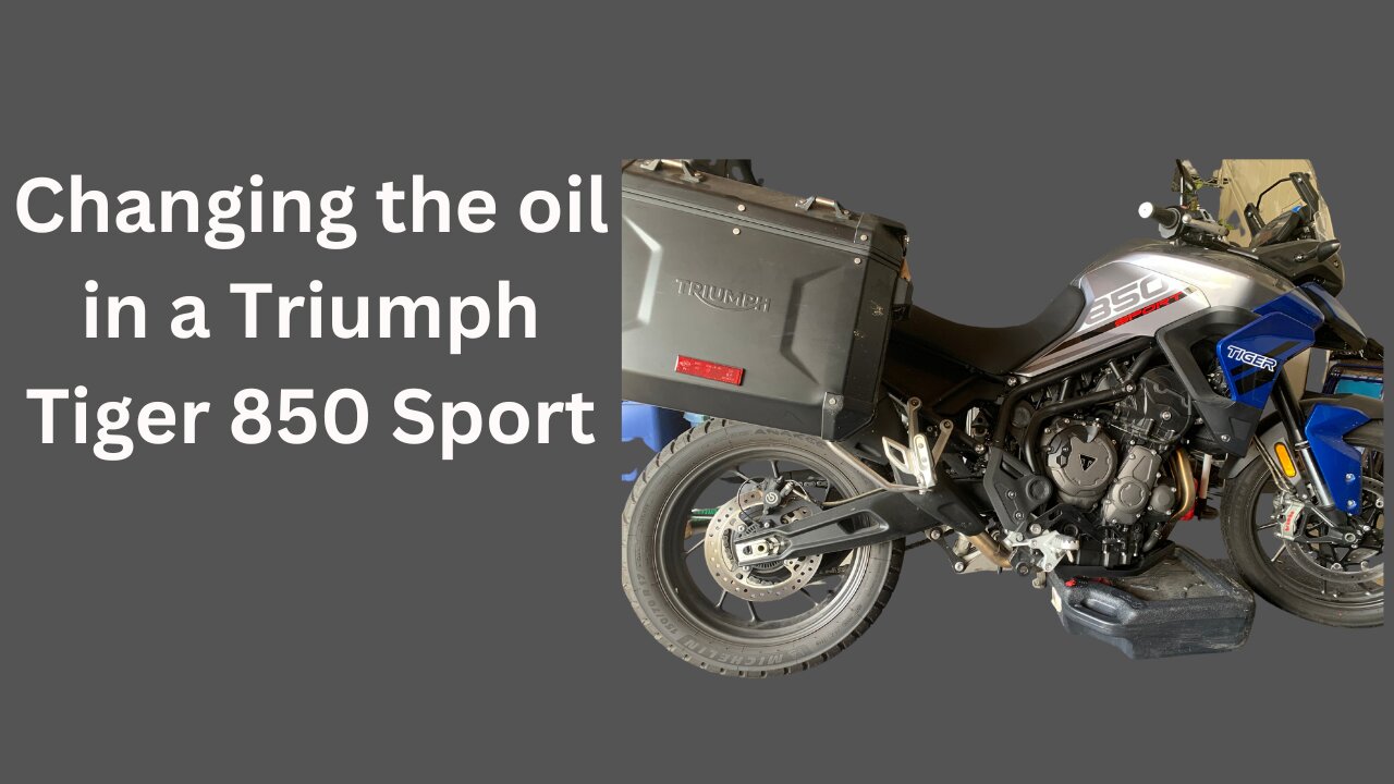 How to Change the Oil on the Triumph Tiger 850