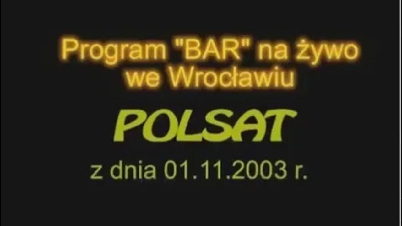 SEANSE KACZOROWSKIEGO W PROGRAMIE ''BAR''/2003©TV - IMAGO