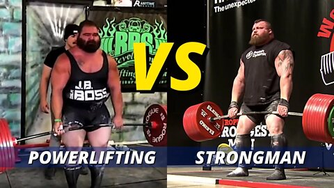 Diferenças básicas entre Deadllift de POWERLIFTING e de STRONGMAN