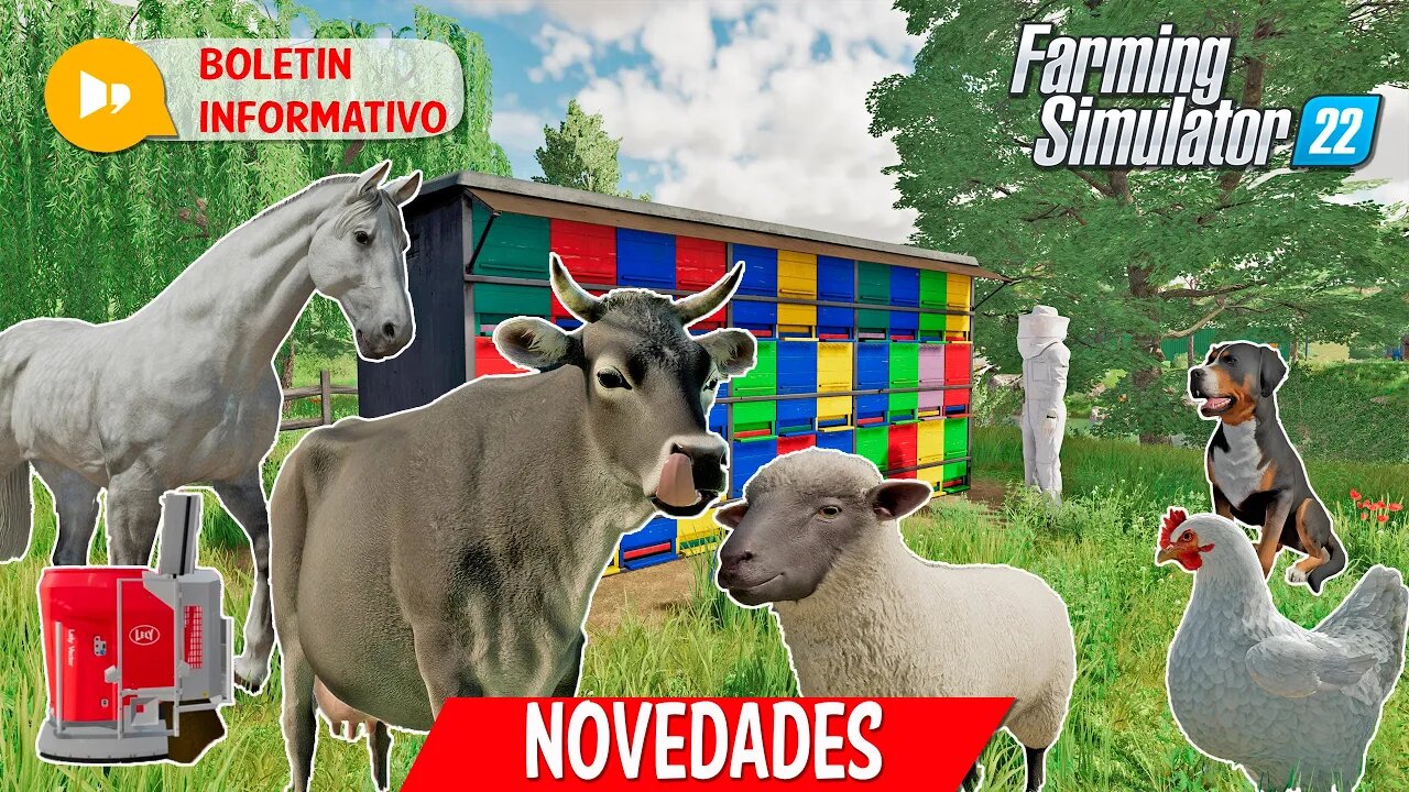 Farming Simulator 22 NOVEDADES |ANIMALES MEJORADOS, ABEJAS, LELY | FS22 XBOX PS5 PS4 PC