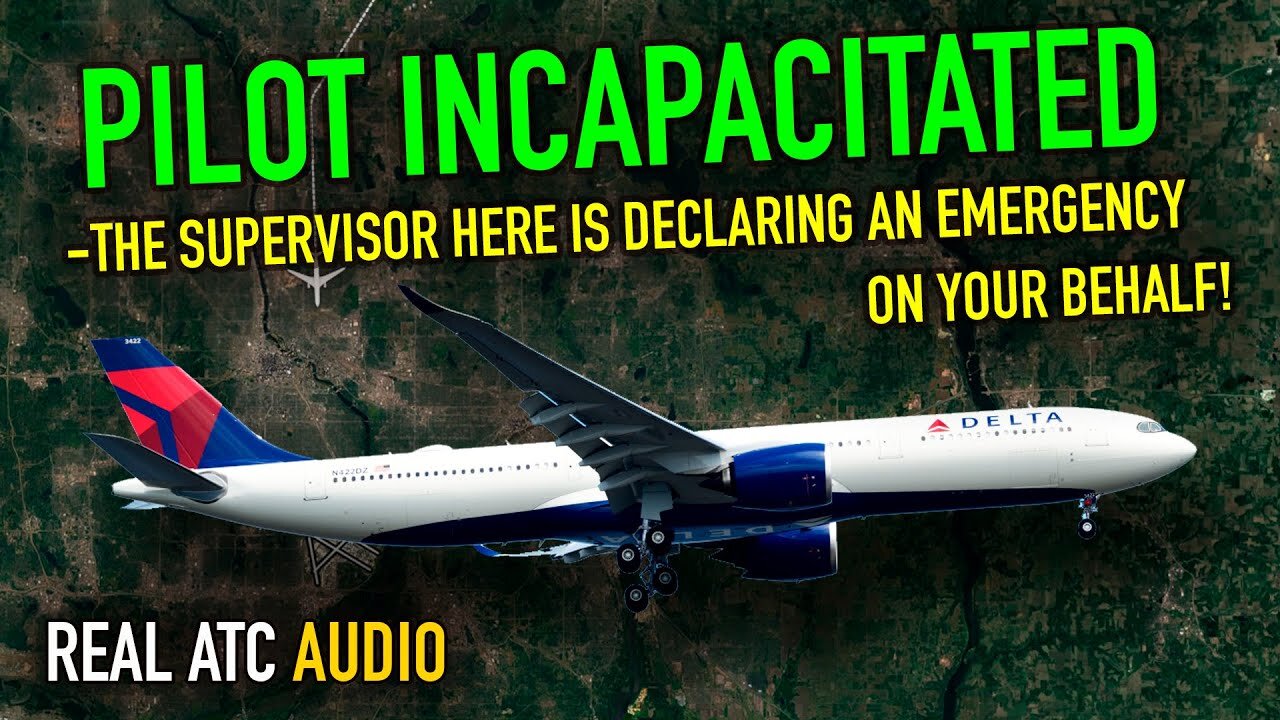 MEDICAL EMERGENCY: Delta Airlines pilot incapacitated during flight. Air Traffic Communication