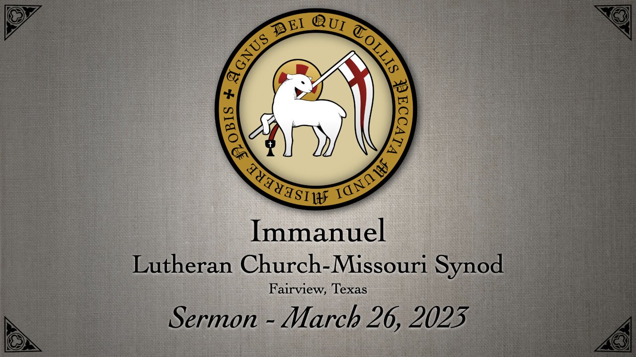 Sermon - March 26, 2023