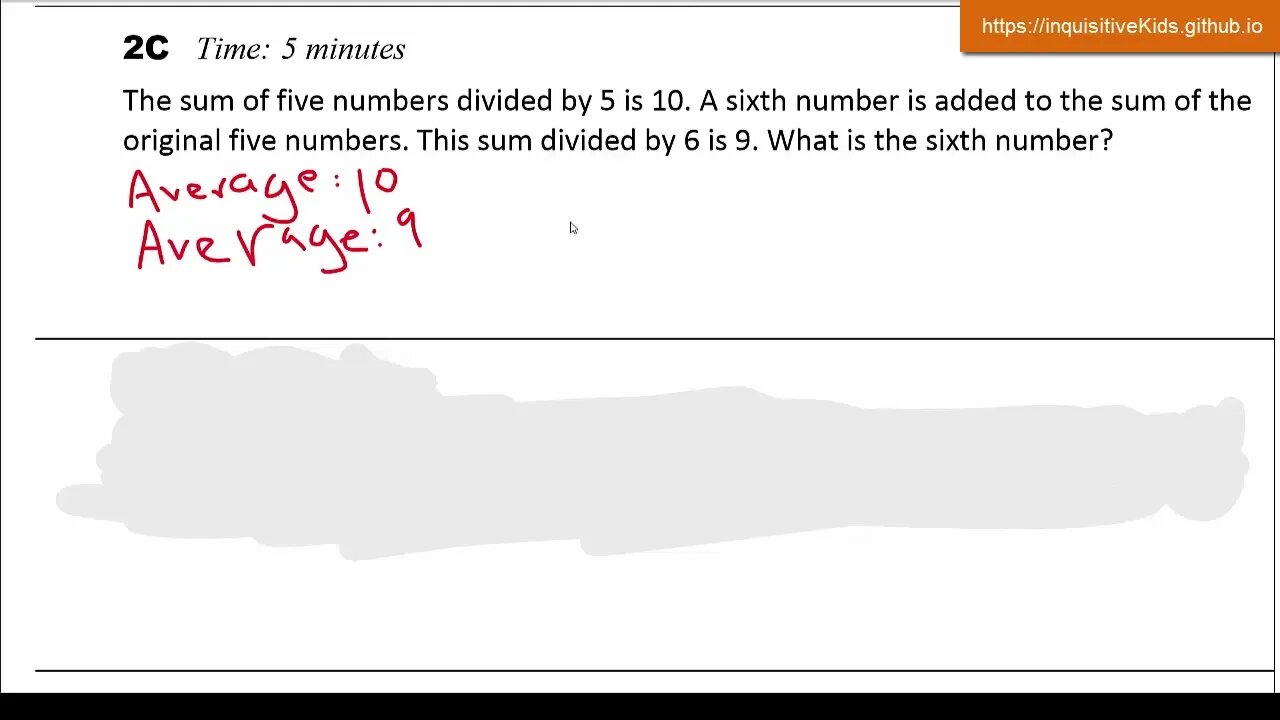 Math Olympiad | 2013 | Division E | Contest 2 | MOEMS | 2C