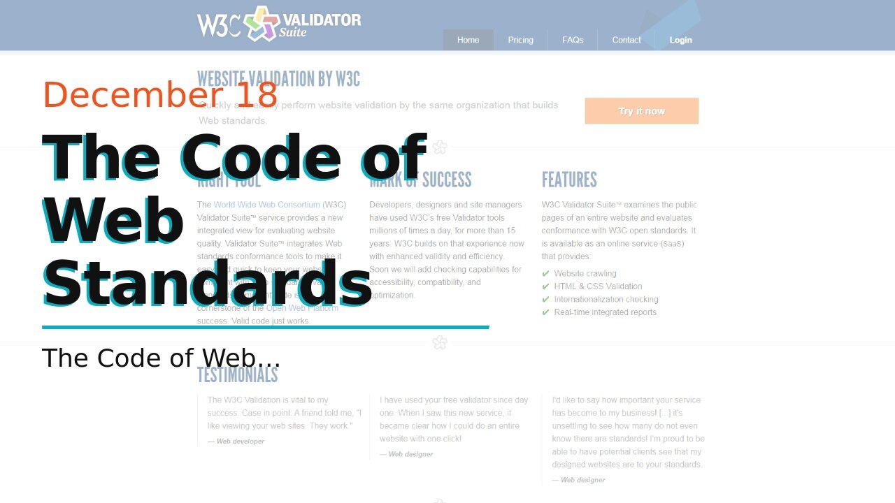 The Code of Web Standards