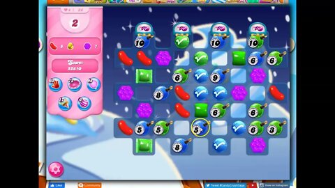 Winter Festival Level 26 Audio Talkthrough for Candy Crush (Level 2595)